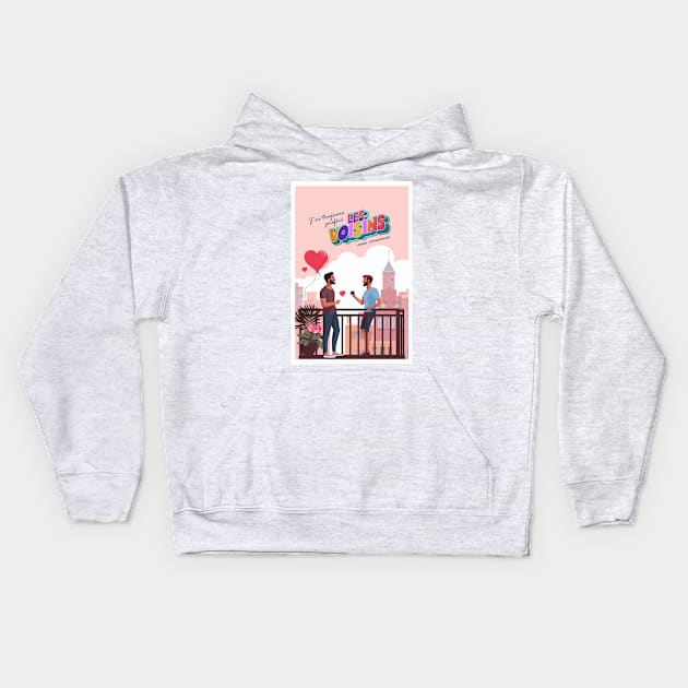 Gay Coming Out Kids Hoodie by So Red The Poppy